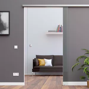Soft Stop SlimLine Glasschiebetür Glas Schiebe Tür ESG 775x2050 BC-775-AS - Bild 1 von 11