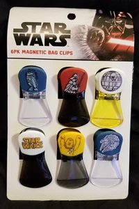 Clips de bolsa de plástico para personajes de Star Wars - 6 unidades - Imagen 1 de 3