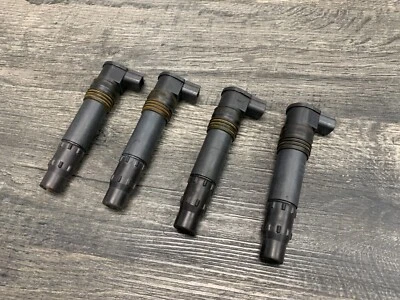 Kawasaki ZX9R ZX12R Ninja OEM Set of 4 Ignition Coils Spark Plug Caps Sticks - Image 1 of 4