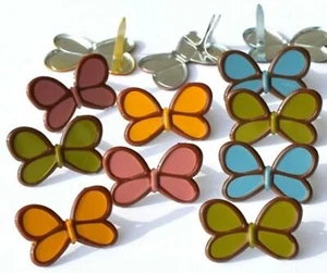 AUTUMN BUTTERFLY BRADS Autunno Insetti Monarca Scrapbooking Creazione Carte Timbratura - Foto 1 di 1
