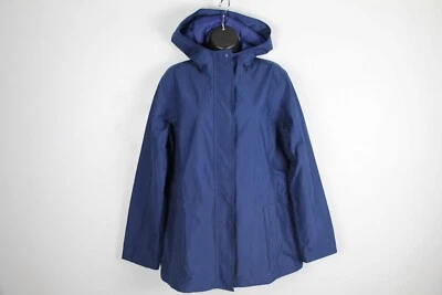 L. L. Bean Hzoff Fabric Women’s Coat Snap / Zip Front Hooded Jacket Blue Size M - Image 1 of 4