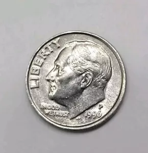 1996-P Roosevelt Dime Double Strike Error - Picture 1 of 17