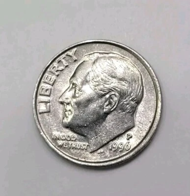 1996-P Roosevelt Dime Double Strike Error - Image 1 of 4