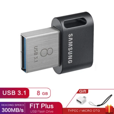 Samsung Fitplus UDisk 8 GB USB 3.1 Unidad Flash Dispositivo de Memoria Pen Stick Almacenamiento Foto 1 de 4