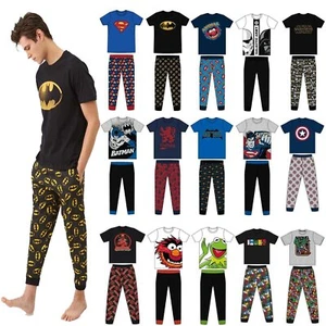 Mens Official Character Pyjamas Lounge Pants Batman Star Wars Pjs Size S M L XL - Picture 1 of 80
