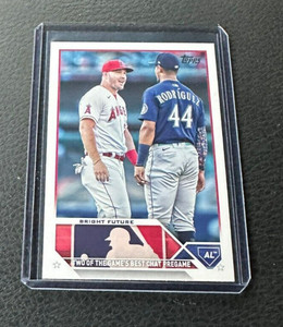 2023 Topps Update Series Bright Future Mike Trout Julio Rodriguez