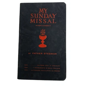 Vintage My Sunday Missal Father Stedman 1942 Pocket Size Catholic Prayer Book - Picture 1 of 7