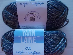 Needle Crafters acrylic twist yarn, Denim, lot of 2 (69 yds ea) - Picture 1 of 3