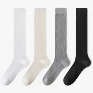 Ladies Cotton Stockings Casual Stacked Socks Stockings Soft Summer Thin Socks - Picture 1 of 24
