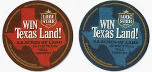 12 Lone Star Win Texas Land Beer Coasters - Picture 1 of 3