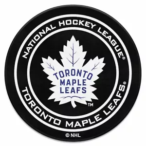 FANMATS - 10283 NHL Toronto Maple Leafs Nylon Face Hockey Puck Tappeto diametro 27" - Foto 1 di 4
