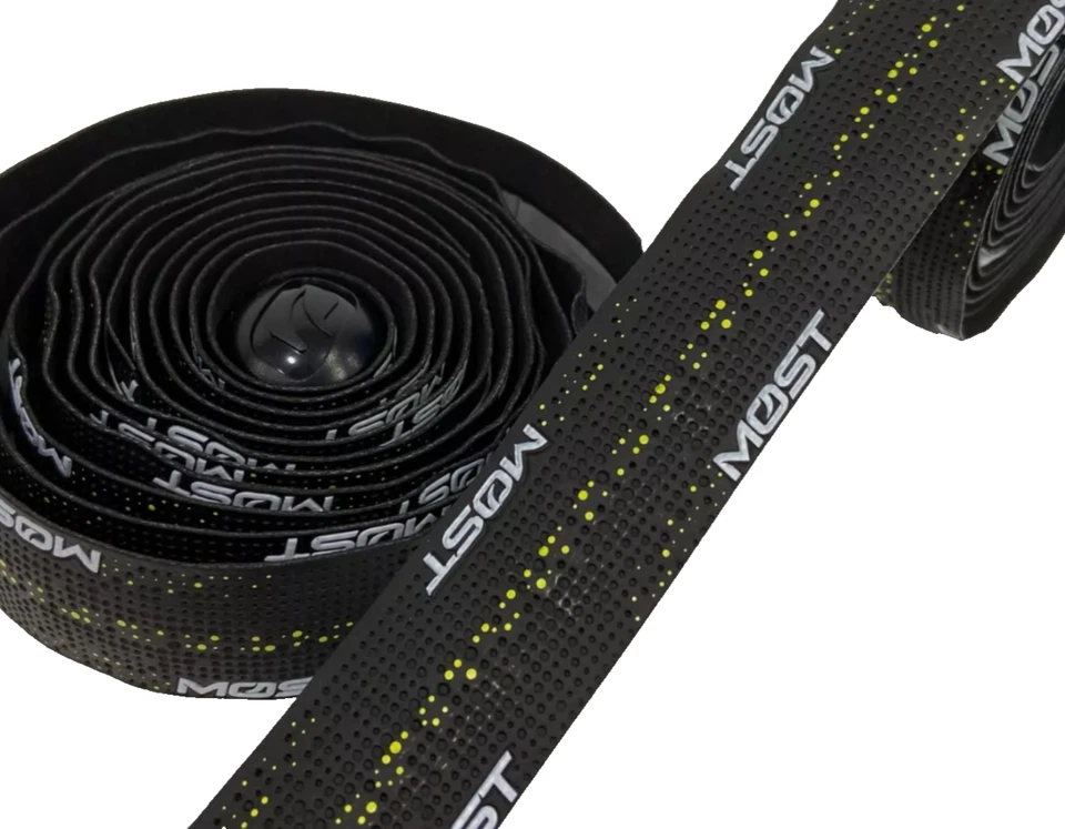 Pinarello MOST Handlebar Tape Ultragrip EVO High Performance 3mm Black Yellow - Image 1 of 4