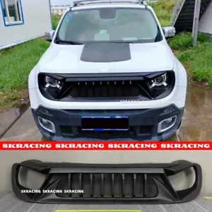 Parrilla central delantera Black Angry Bird malla 1 pieza PARA Jeep Renegade 2015-2018 - Imagen 1 de 13