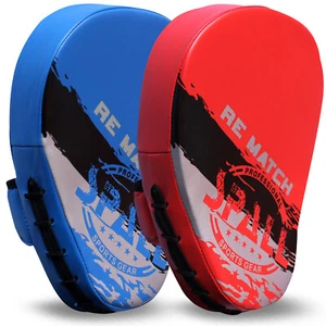 Boxing Hook and Jab Mitts Focus Pads Kick MMA Training Punching Gloves Curved - Picture 1 of 3