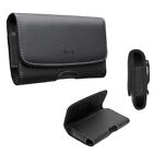 Premium Black Slim Size Leather Pouch Belt Clip Holster For Apple iPhone 6 4.7"