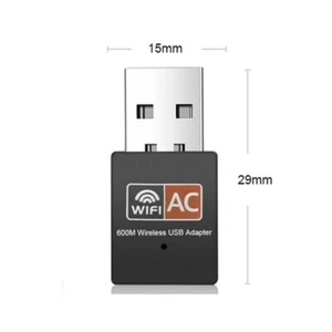 WLAN Stick AC 600 Mbps USB Wifi Dongle Dual Band 2.4GHz / 5GHz für Windows - Bild 1 von 10