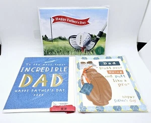 Lot Of 3 BRAND NEW Unique Father's Day Cards (LOT #5) - Picture 1 of 7