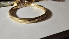 14k Gold bracelet women Italy Bangle Style 12.8 Grams!!! No Reserve!!!