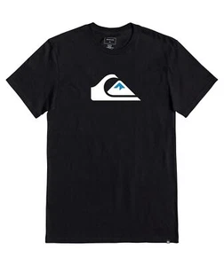 Quiksilver Men's Comp Logo Graphic Print T-Shirt in MASC Black Size Small NWT - Picture 1 of 5