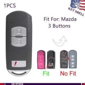 For Mazda CX-5 3 CX-3 CX-9 Speed 3 Remote Car Key Fob Shell Case 3B WAZSKE13D01 - Picture 1 of 10
