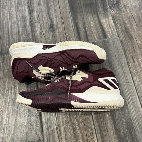 Scarpe da basket Adidas bianco bordeaux uomo taglia 8 5