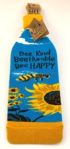 Calcetín botella de vino Primitives by Kathy LOL abeja tipo abeja feliz - NUEVO - Imagen 1 de 3