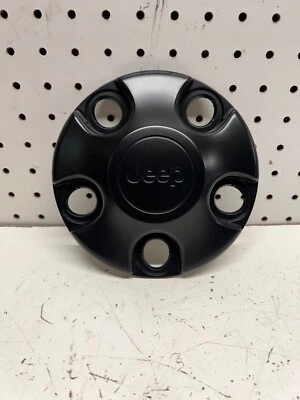 Jeep Wrangler Gladiator OEM Black Steel Wheel Center Cap(one cap) 5XN15TRMAA - Image 1 of 4