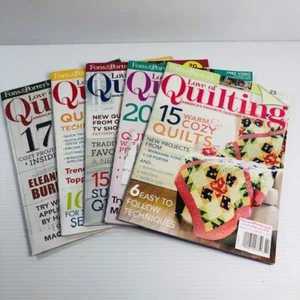 5 lot Fons & Porter Love of Quilting 2014 Jan/Feb Mar/Apr May/Jun Jul/Aug Sep/Oc - Picture 1 of 7