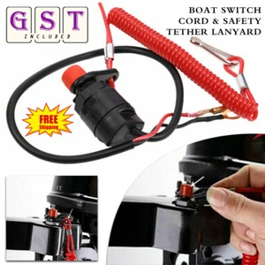 General Boat Outboard Engine Motor Kill Stop Set Switch w/Safety Tether Lanyard - Picture 1 of 13