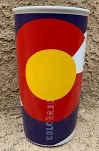 Starbucks Colorado Flag Double Wall Ceramic Traveler Coffee Mug Cup 12 oz - Picture 1 of 3