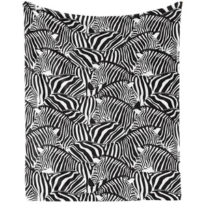 Zebra Blanket for Women Men, Cute Zebra Themed Design Printed Throw Blankets ... - Picture 1 of 7