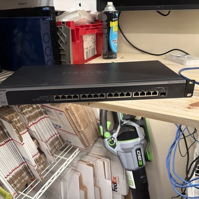 NetGear ProSafe XS716E V1 16-Port 10G Gigabit Ethernet Plus Switch Rackmount - Image 1 of 4