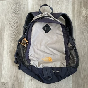 Mochila The North Face Wasatch Beige Exterior Senderismo Viaje Laptop Acolchada De Colección - Imagen 1 de 12