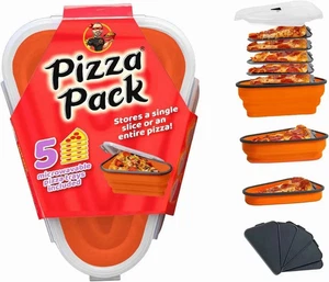Reusable Pizza Storage Container Microwavable Serving Container Pizza Slice Box - Picture 1 of 8