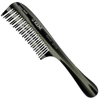 21T Black Graphite Large Detangling Comb, Double Wide Tooth Comb for Curly Wavy - Image 1 of 4
