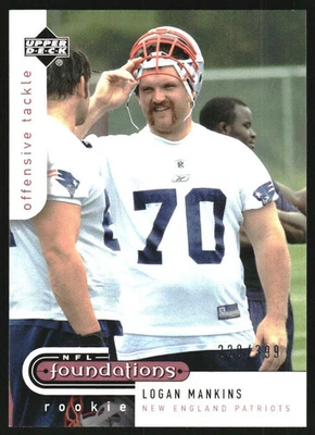 2005 Upper Deck Foundations #184 Logan Mankins RC /399 - Image 1 of 2
