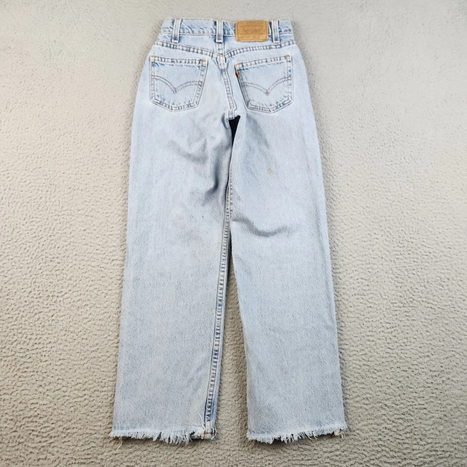 VTG Levi's Jeans Boys 12 Slim Orange Tab Relaxed 90s 565 Straight Leg Blue Denim - Image 1 of 4