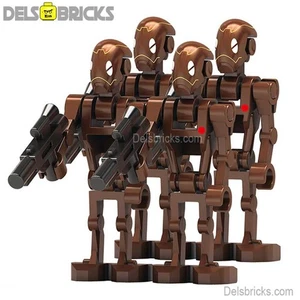 Commando Battle Droids set of 4 Star Wars Lego Minifigures Custom Toys NEW - Picture 1 of 1