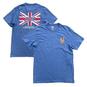 Camiseta de los New York Mets para hombre MLB azul Serie Mundial de Londres Top - Nueva - Imagen 1 de 3