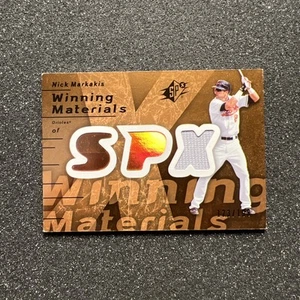 2007 UD Spx NICK MARKAKIS #WM-NM Winning Materials JERSEY 123/199 - MLB ORIOLES - Picture 1 of 5