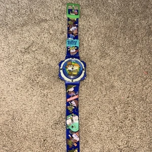 Vintage 1998 Motts The Rugrats Movie Adventure Glow In The Dark Watch & Compass - Bild 1 von 5