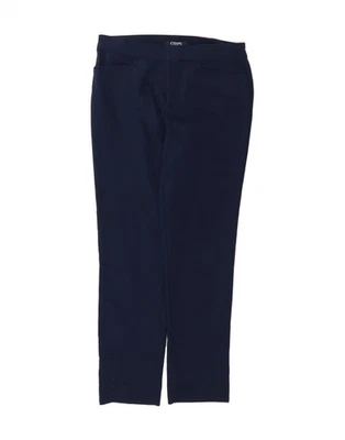 Pantalones informales ajustados CHAPS para mujer EE. UU. 8 medianos W32 L30 azul marino algodón DS52 Foto 1 de 3