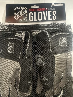 FRANKLIN SPORTS NHL SX COMP HOCKEY GLOVES JR M 11", WHITE/BLACK *NEW - Image 1 of 4