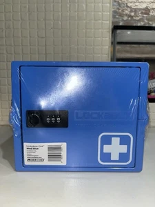 Lockabox One Secure Lock Up Medical First Aid Medicines Lockable Box Code - Picture 1 of 3