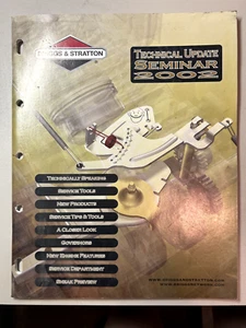 Briggs & Stratton Technisches Update Seminar 2002 CE8104-10/01 Servicehandbuch - Bild 1 von 2