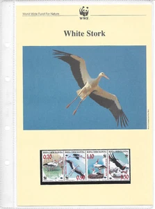 Bosnia-Herzegovina 1998 Birds WWF Stork Set + Info Sheets + 4 FDC - Picture 1 of 8