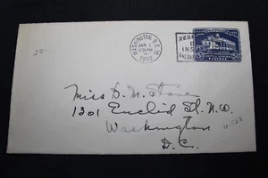 1932 U528 Mt Vernon busta 5 centesimi - cancellata 1/1/32 - Foto 1 di 1