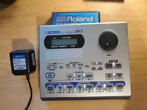 BOSS DR-3 Dr. Rhythm drum machine dr3 w/ adapter and rare dvd manual - Picture 1 of 5