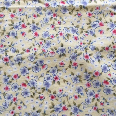 Yellow Calico Cotton Fabric- 1 Yard by 41" - Image 1 of 3