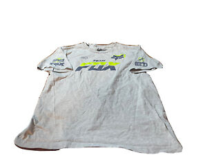 Fox Racing Boys Grey/Yellow Short Sleeve Shirt! Large